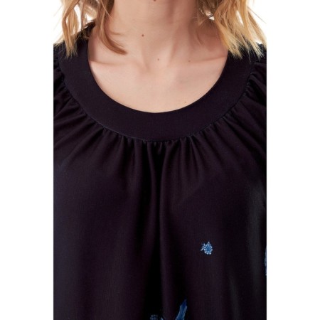 Women's dress, size 42, black color-7