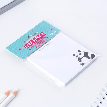 Block of paper with tear -off sheets "Panda"-1