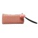 Penal is soft, 1 compartment, 80 x 210 x 35 mm, voluminous, Devente, Classic, fantle leather, with a handle, pink