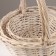 Set of Kos baskets, 3 pcs, 35 × 14/36 cm, 30 × 12/31 cm, 25 × 10/26 cm, willow