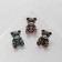 Brooch "Bear" toy, color mix (indivisible packing 12 pcs., Price per pcs.)