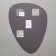 Wall mirror, rotary, 50x66 cm, with 3 plates