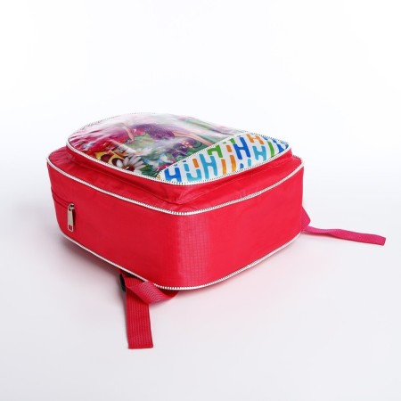 Baby backpack on lightning, pink color-6