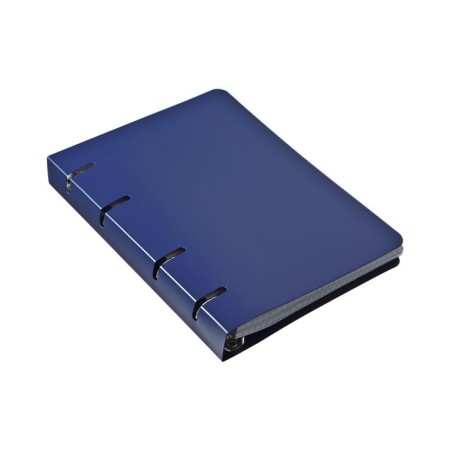 Notebook on rings A5 120 sheets in the Calligrata cage blue, plastic cover, OFSET block-3