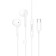 Hoco M95 headphones, wired, inserts, Type-C, 1.2 m, white