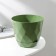 Pot for flowers with the pallet laurel, 2.3 l, d = 17.5 cm, h = 15 cm, green color