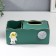 Stand+napkin Polystone "Cosmonaut" dark green 9.5x12x24 cm