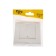 Tot Elegant switch, 10 a, 1 cl., With backlight, hidden, white