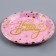 Paper plates “Happy birthday”, set, 6 pcs., Embossing, pink color