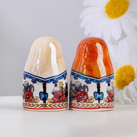 Сувенир напёрсток "Матрёшка.Кошки", керамика-1