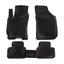 A set of rugs in the Airline Salon, Chevrolet Lanos 1997-2009, high board, polymer, black color, 4 pcs