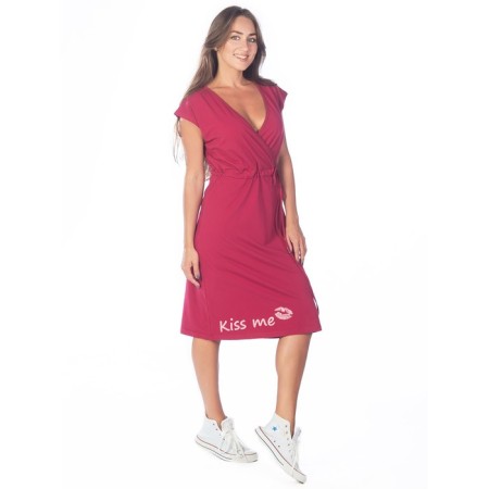 Female dress Kiss Me, size 44, burgundy color-2