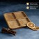 Menzhitsa square shares "Como", d = 18 cm, 4 sections, birch, soaked in oil