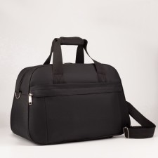 Road bag with lightning, external pocket, long belt, black color