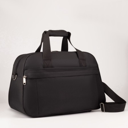 Road bag with lightning, external pocket, long belt, black color