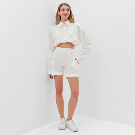 Women's costume (shirt, shorts) minku white color, rn 48-1