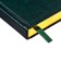 Dated diary of 2025, A5, 168 sheets in the ruler, leatherette "Nebraska", gold cut, green