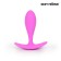 Anal plug Love Play, prostate massager, Soft Touch Silicone, 20 x 74 mm, pink