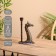 Giraphic candlestick aluminum 14.5x9.5x24 cm