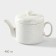 Porcelain tea set on the bamboo stand Bellatenero "Ornament", 2 items: kettle 400 ml, mug 280 ml, white color
