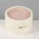 Standing under the rings "Portable box", circle, 7 stripes, 9 × 9 × 5.5 cm, white color