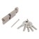 Cylinder mechanism standard MAX, 100 mm (45x55V), 5 keys, key/turntable, matte nickel 102481