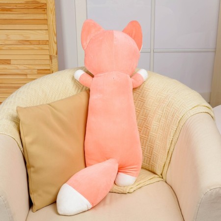 Skill of a soft toy "Daring cat", 80 cm, pink color-3