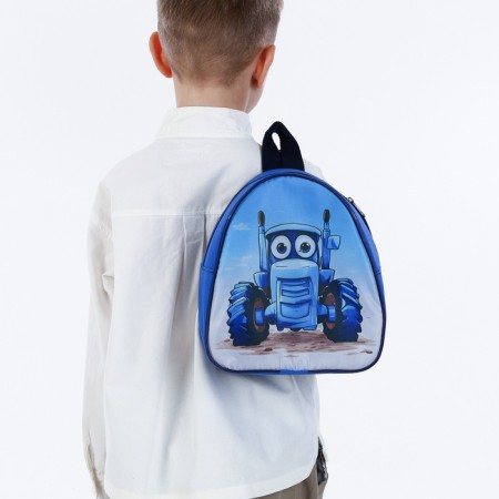 Children's backpack on a zipper, "chosen", blue color-7