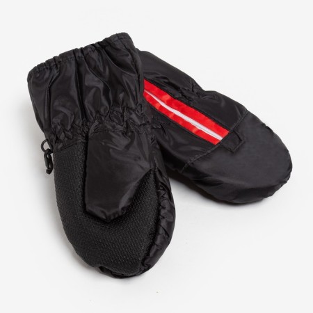 Mittens of winter children's minku, central black, rr 16-17 (20 cm)-1