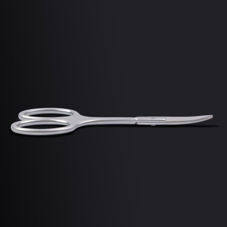 Manicure scissors "Premium", bent, narrow, 9.5 cm, on the blist, silver color-6