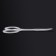 Manicure scissors "Premium", bent, narrow, 9.5 cm, on the blist, silver color