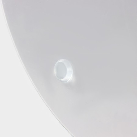 Glass fruit 2-tier round share "Marble Onyx", d = 25/20 cm, color gray color-3