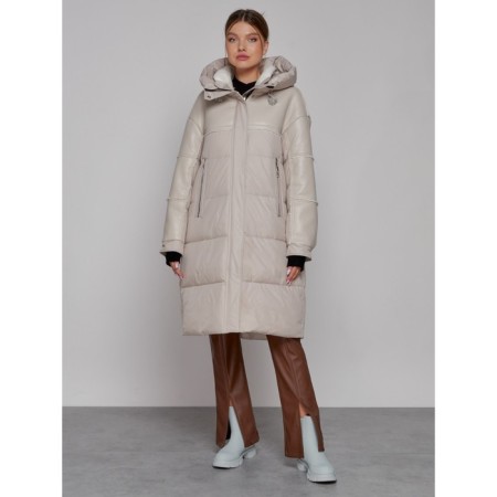 Coat insulated winter female, size 46, beige color
