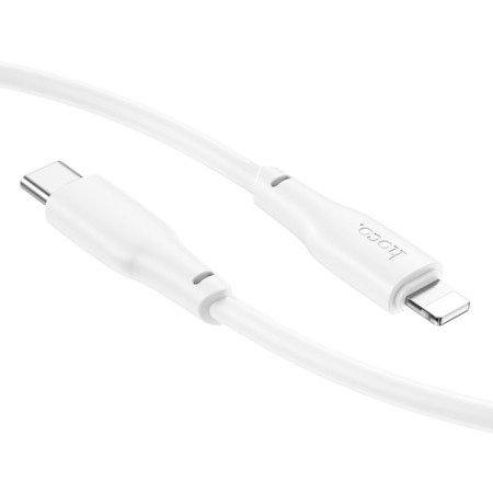 Hoco X93, Type -C - Lightning, 1 m, fast charging, data transfer, TPE, White-4