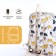 School backpack from textiles with a zipper, 3 pockets, pencil case, white/multi -colored color