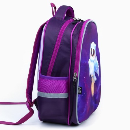 School backpack 39x30x14 cm "September 1: owl with lamp"-6