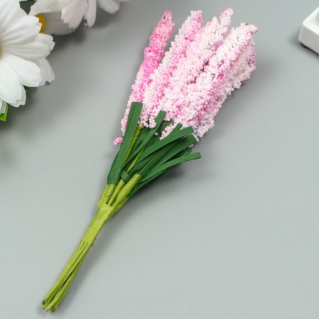 Decor for creativity "Ivan Tea" 1 bouquet = 10 lilac flowers 1.5x14 cm-1