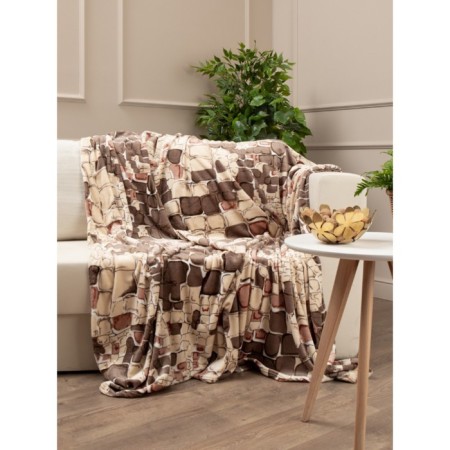 Texrepublic blanket, size 200x220 cm, beige color-2