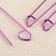 A set of auxiliary pins for knitting, 17 cm, 3 pcs, purple color
