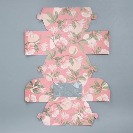 Capcake box, confectionery packaging double -sided, 2 cells, “inspire beauty”, 16 x 10 x 10 cm-6