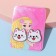Children's earrings "chosen" dog, white color in silver