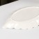 Ceramic "Leaf" dish, 19 × 11 cm, white color