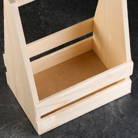 Box for beer 22.5x15.5x33 cm for 6 bottles, natural-2