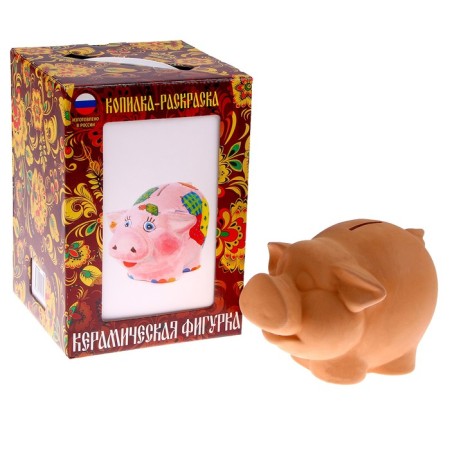 Set for painting "Ceramic figure" "Pigger" "Pig Dusya"
