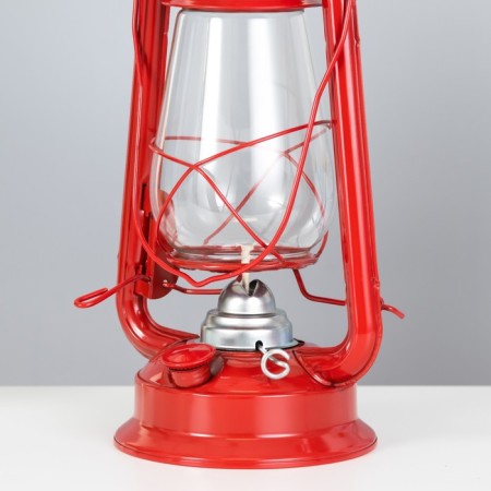 Kerosene lamp decorative red 14x18x30 cm risalux-6