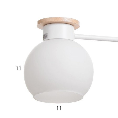 Paula chandelier 5x60W E27 white, tree 58x58x30cm-5