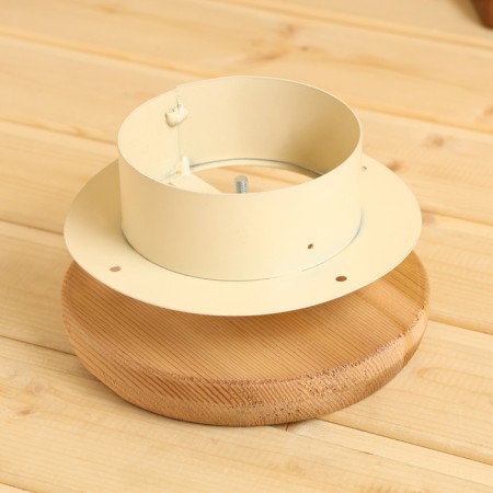 Ventilation valve with a skirt d = 100mm Canadian cedar base metal-2