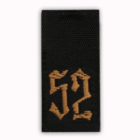 Textile strip "52", 4.6 x 1 cm-2