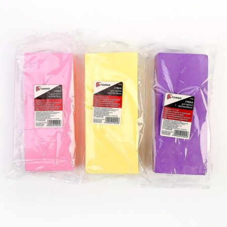 Torso washing sponge, 17 × 7 cm, moisture, mix-3