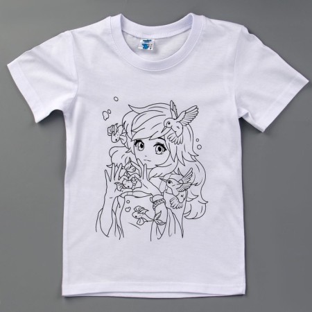 Set for creativity T-shirt-coloring "Anime Girl", size 128-134 cm-4